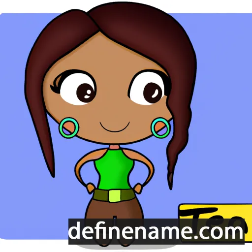 cartoon of the name Teya