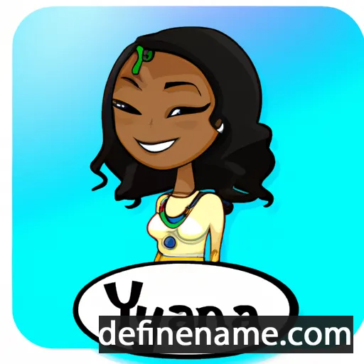 cartoon of the name Teyana