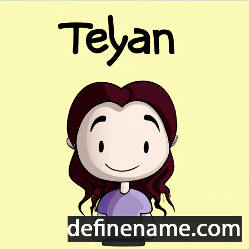 cartoon of the name Teylan