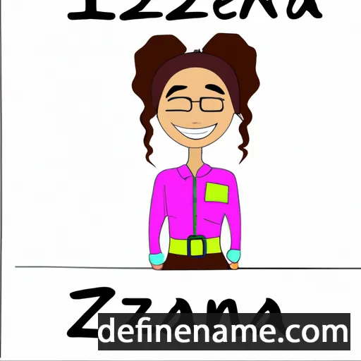 cartoon of the name Tezana