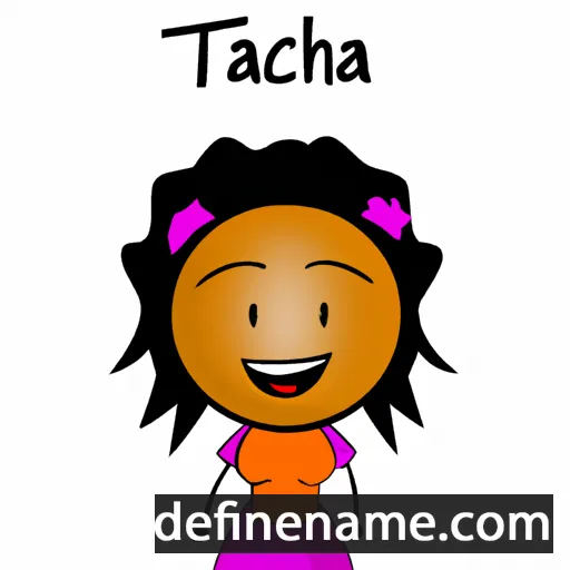 cartoon of the name Thacia