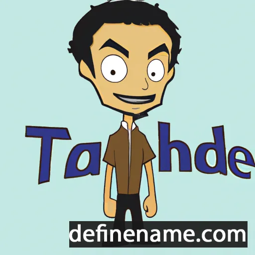 cartoon of the name Thade