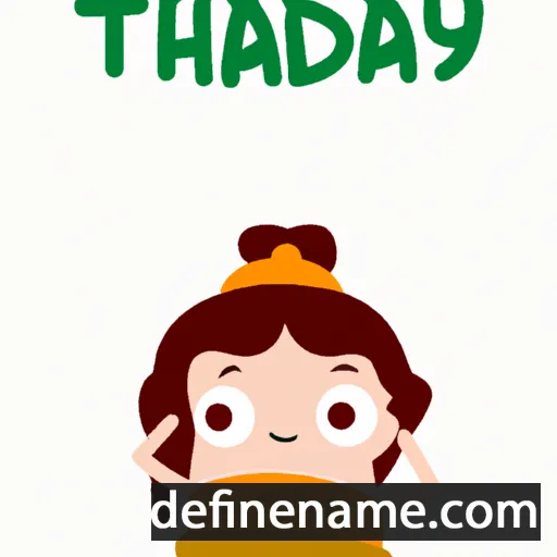 cartoon of the name Thady