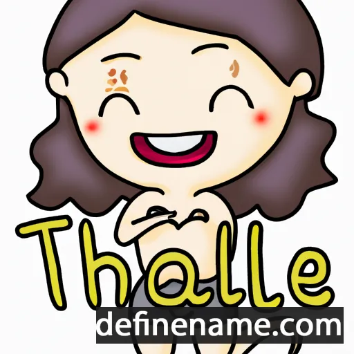 cartoon of the name Thaiel