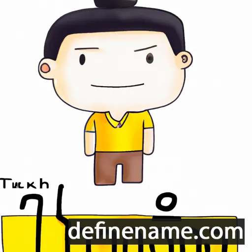 cartoon of the name Thanachit