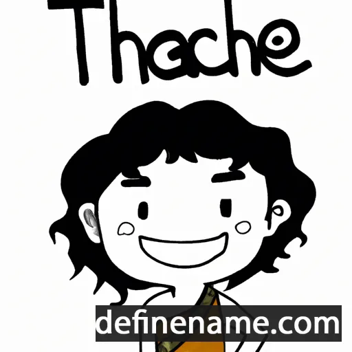 cartoon of the name Thanee