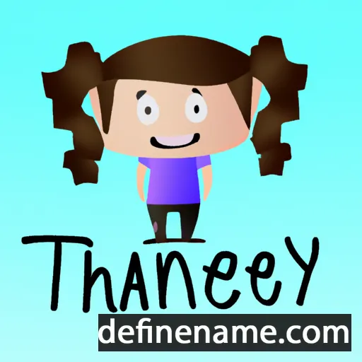 cartoon of the name Thaney