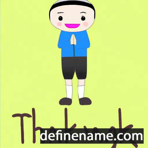 cartoon of the name Thantkyaw