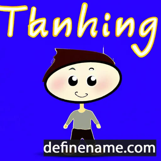 cartoon of the name Thantzin