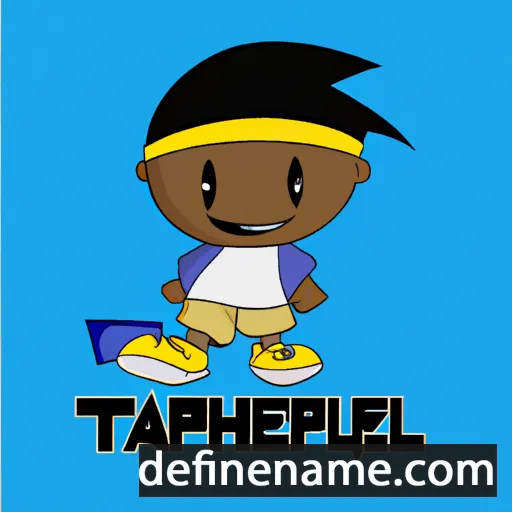 cartoon of the name Thapelo