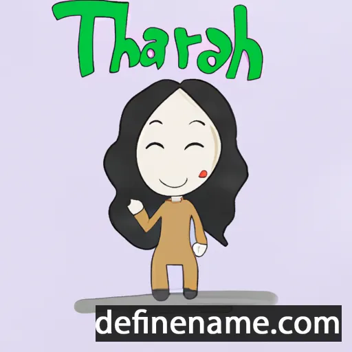 cartoon of the name Tharah