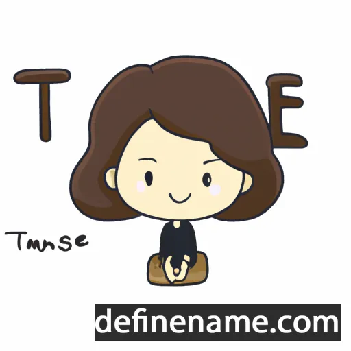 cartoon of the name Thatsanee