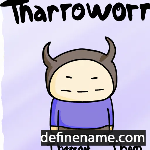 cartoon of the name Thaworn