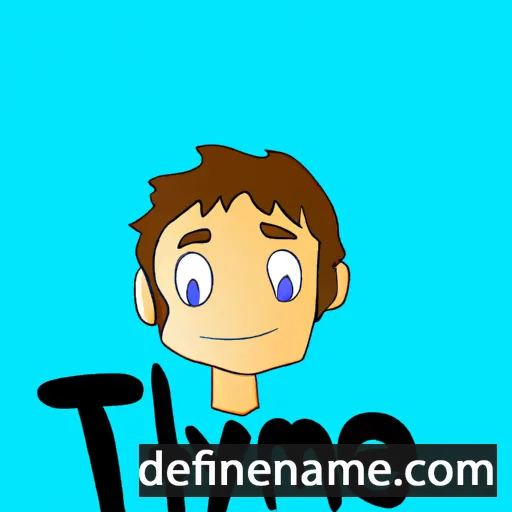 cartoon of the name Thayne