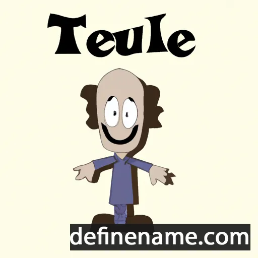 cartoon of the name Théleau