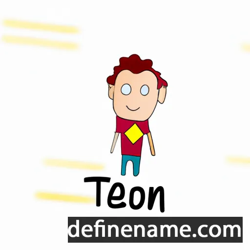 cartoon of the name Théon