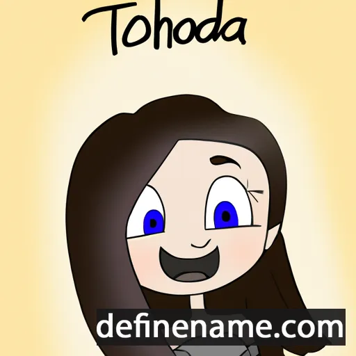 cartoon of the name Theadora