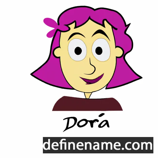 cartoon of the name Thedora