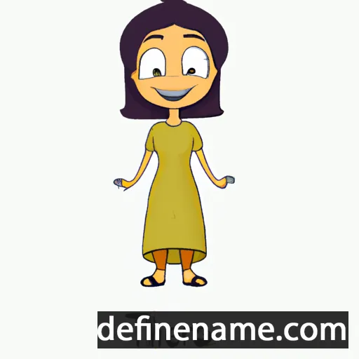 cartoon of the name Theera