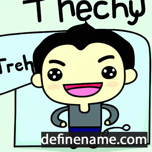 cartoon of the name Theerayuth