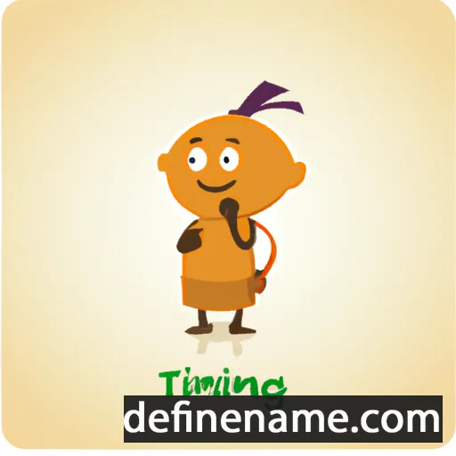 cartoon of the name Theingi