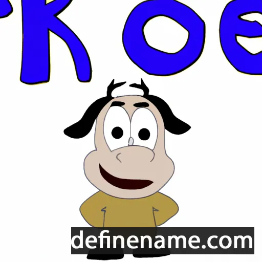 cartoon of the name Thekoe