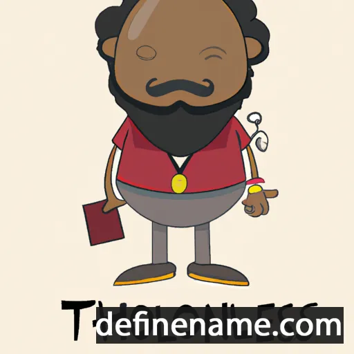 cartoon of the name Thelonious