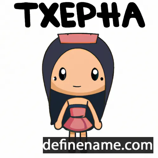 cartoon of the name Thelxiepeia