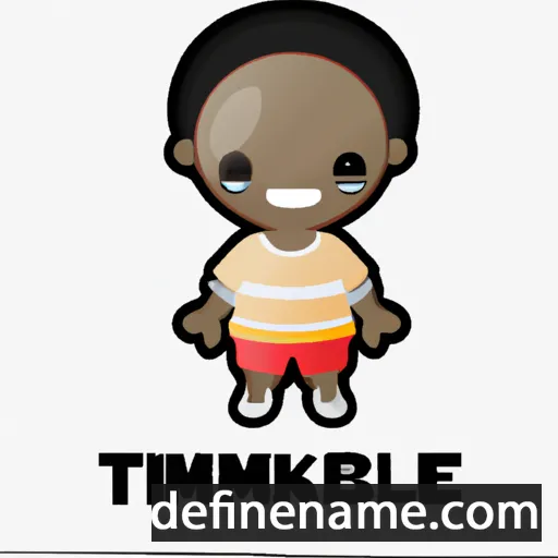 cartoon of the name Thembekile