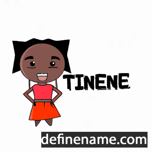 cartoon of the name Thenjiwe