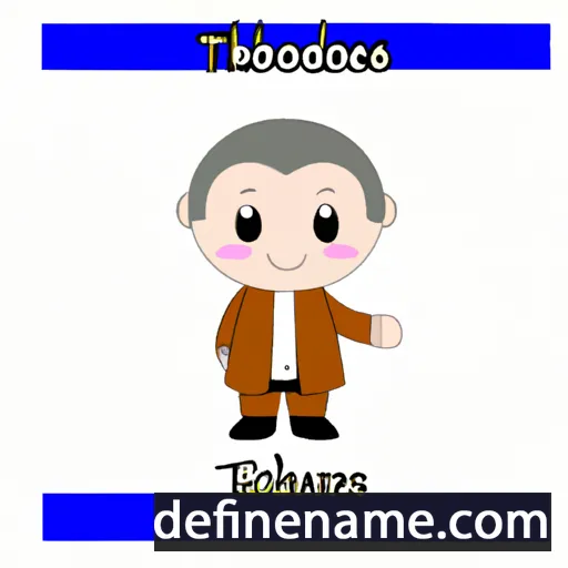 cartoon of the name Theodosis