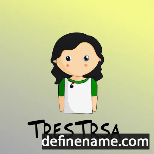 cartoon of the name Theressa