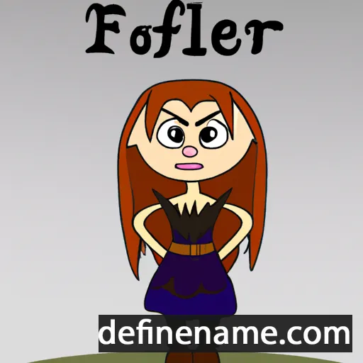 cartoon of the name Þórelfa