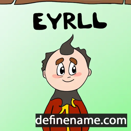 cartoon of the name Þyrill