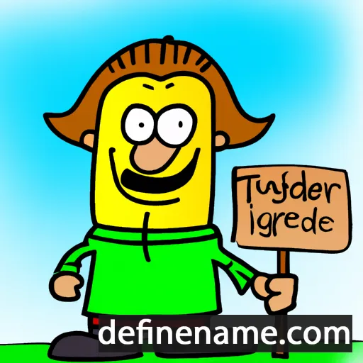 cartoon of the name Theudegard