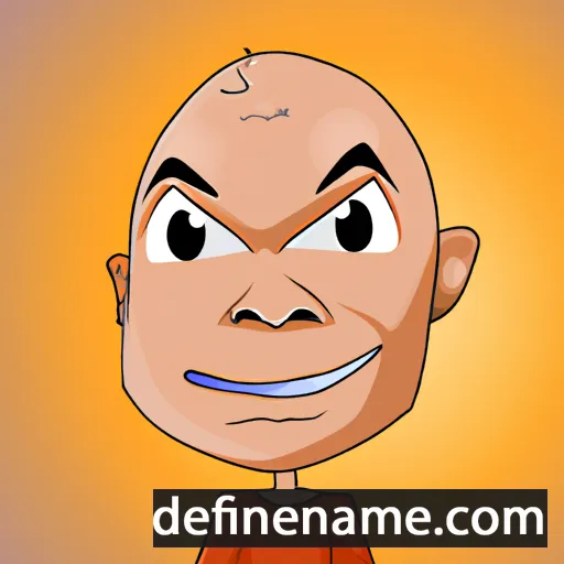 cartoon of the name Thiam