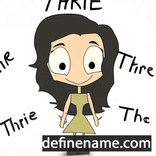 cartoon of the name Thiare