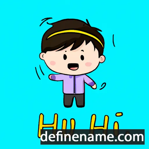 cartoon of the name Thiên Hậu