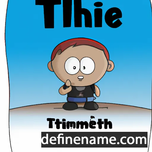 cartoon of the name Thimothée