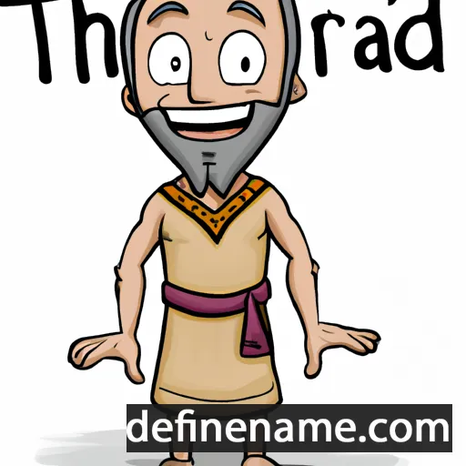 cartoon of the name Thiradej