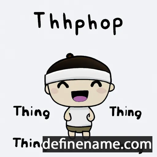 cartoon of the name Thiraphong