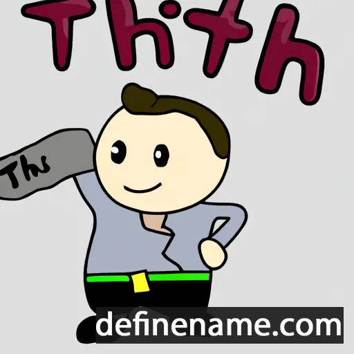 cartoon of the name Thit