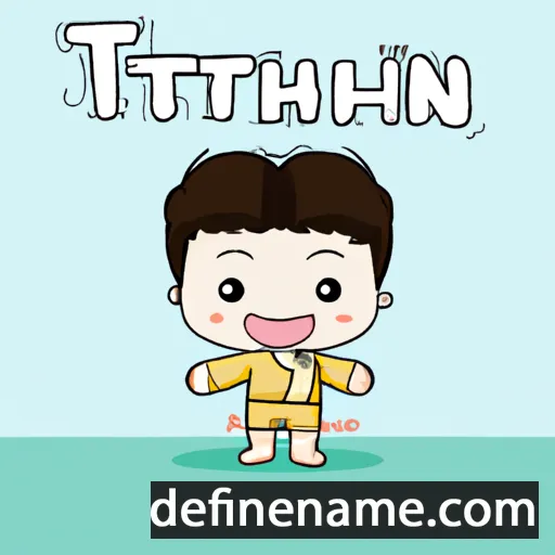 cartoon of the name Thitiphan