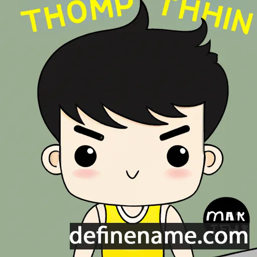 cartoon of the name Thitipoom