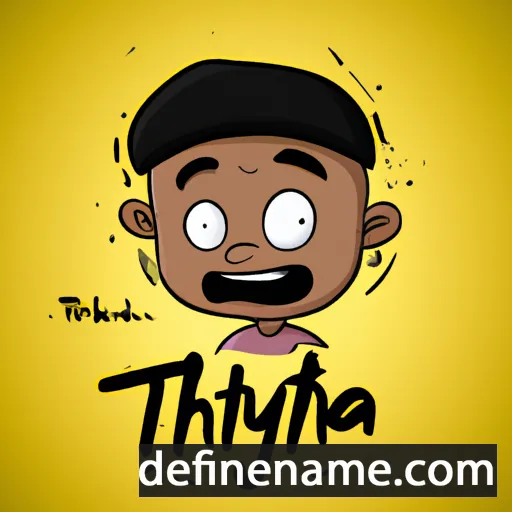 cartoon of the name Thitiya