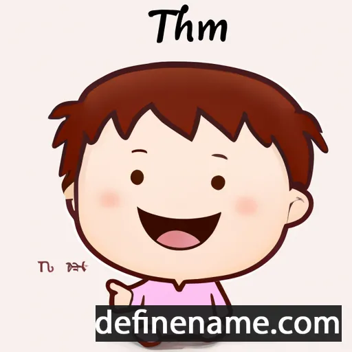 cartoon of the name Thơm