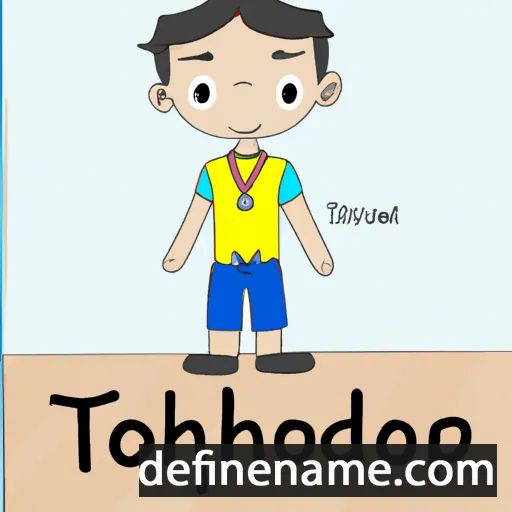 cartoon of the name Thodsaphon