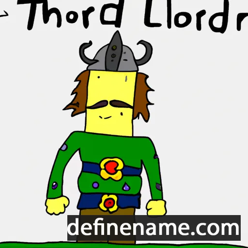 cartoon of the name Thorald