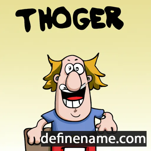 cartoon of the name Thorger