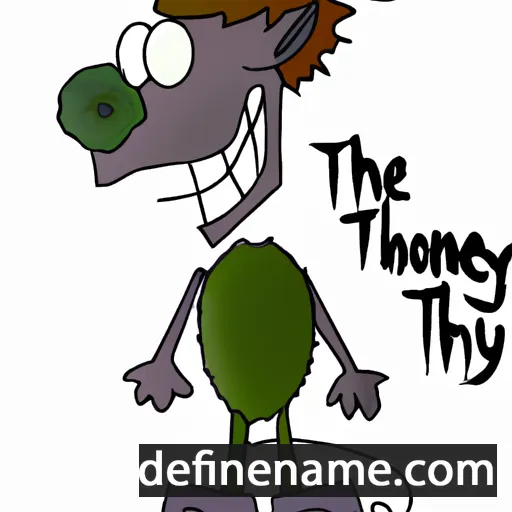 cartoon of the name Thornley